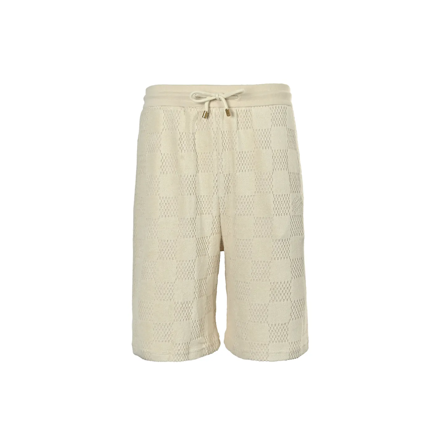 Louis Vuitton/Louis Vuitton checkerboard drawstring terry shorts